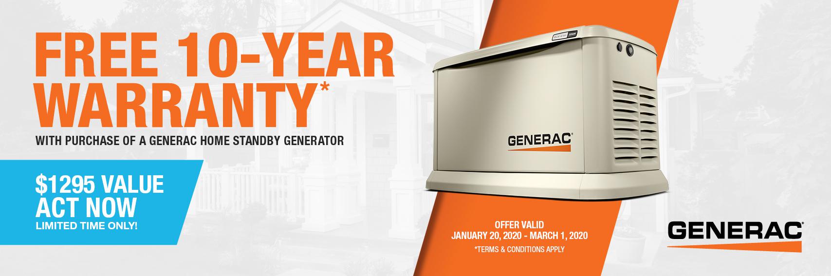 Homestandby Generator Deal | Warranty Offer | Generac Dealer | Seattle, WA